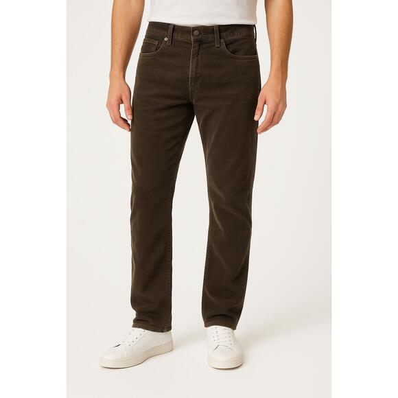 WORN Jeans Mens 34x32 Brown Corduroy‎ Five Pockets Grey Trendy - Picture 1 of 16